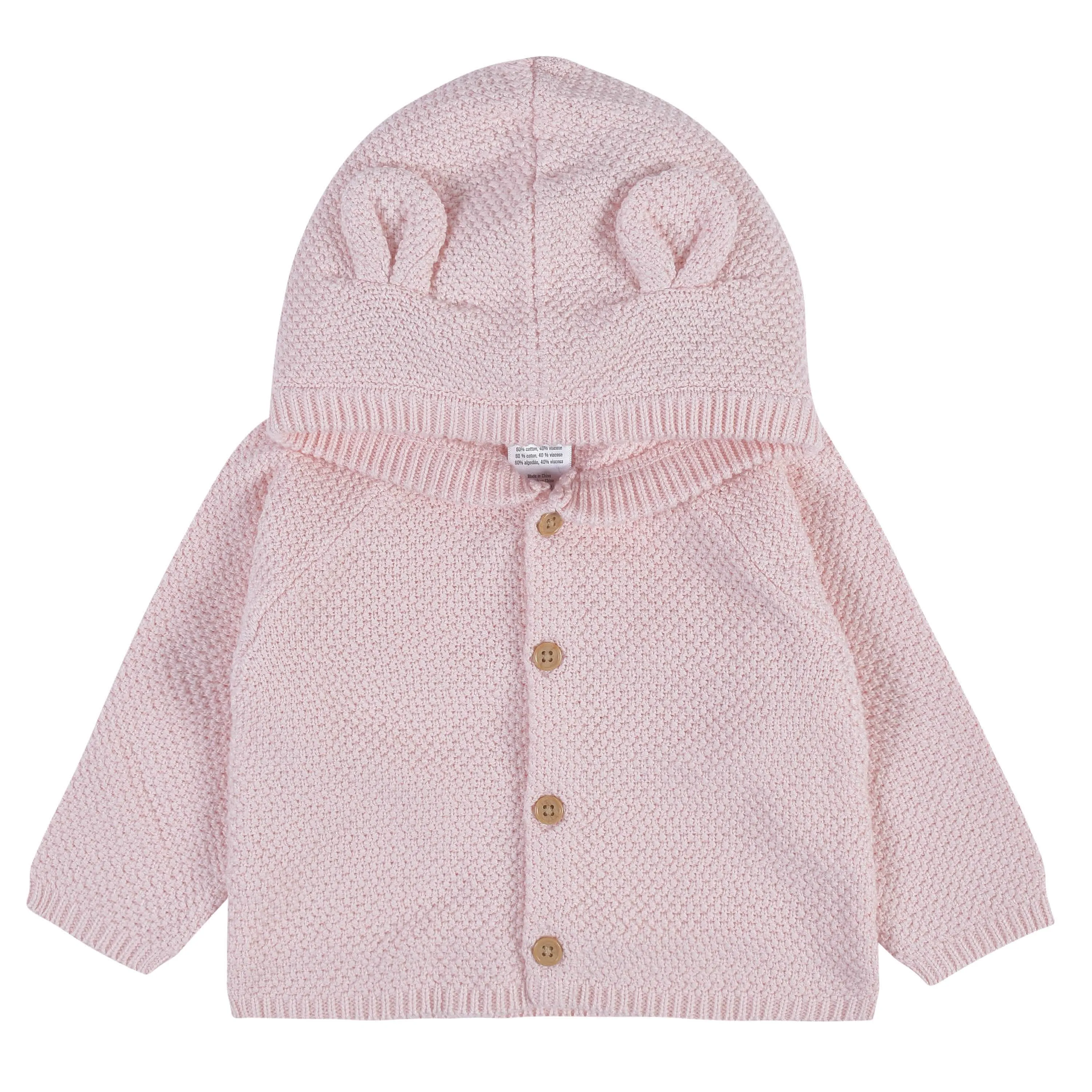 3-Piece Baby Girls Pink Knit Outfit & Blanket Set