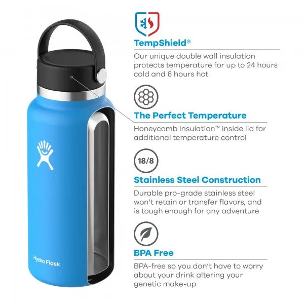 32 oz Wide Mouth Insulated Waterbottle - Pacific