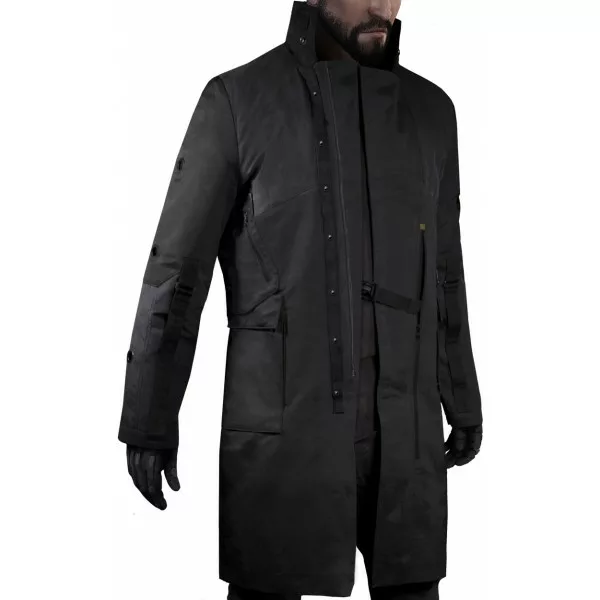 Adam Jensen Coat - Human Revolution Long Trench Real Leather Coat