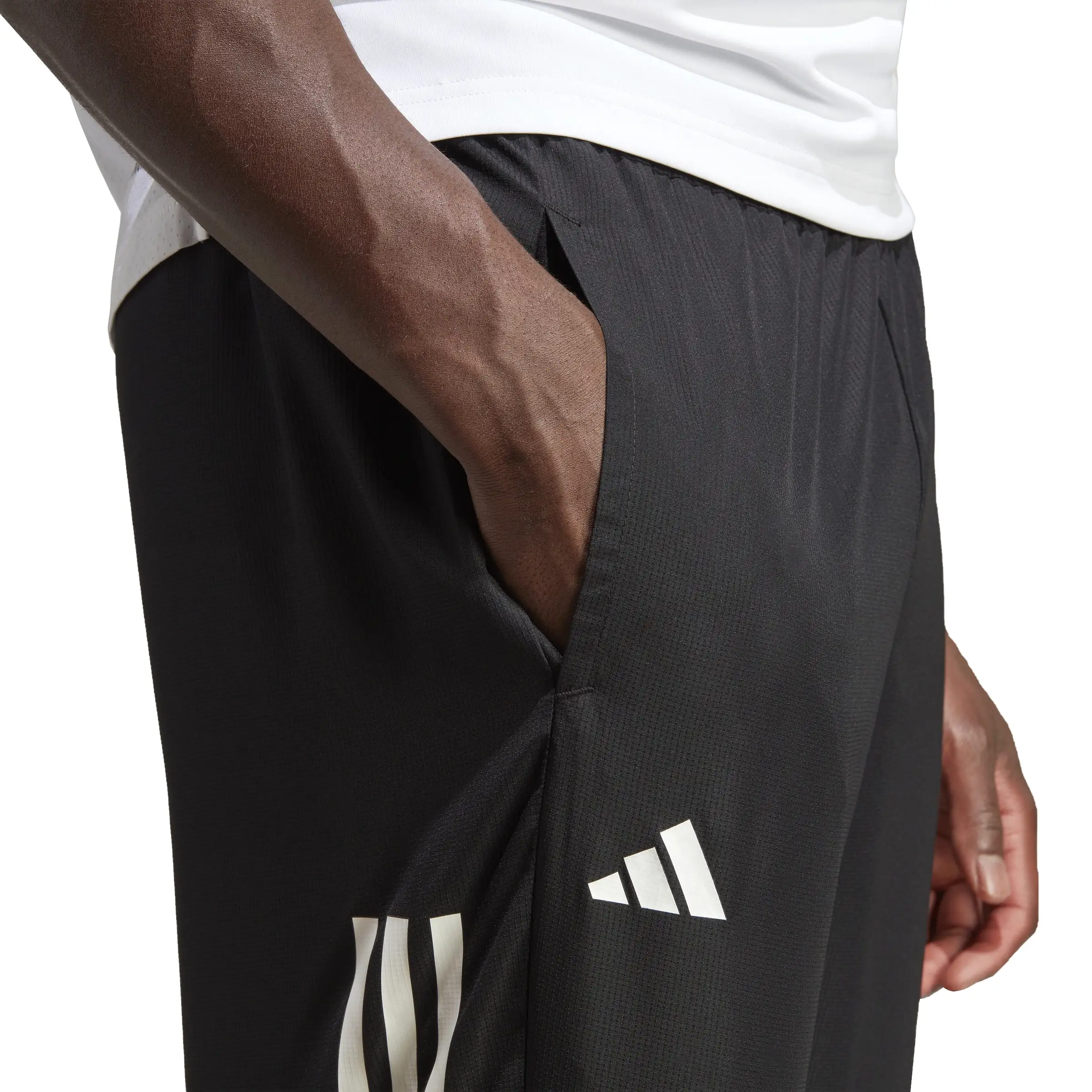 adidas Men's Pants 3-Stripe Woven - Black HT7177