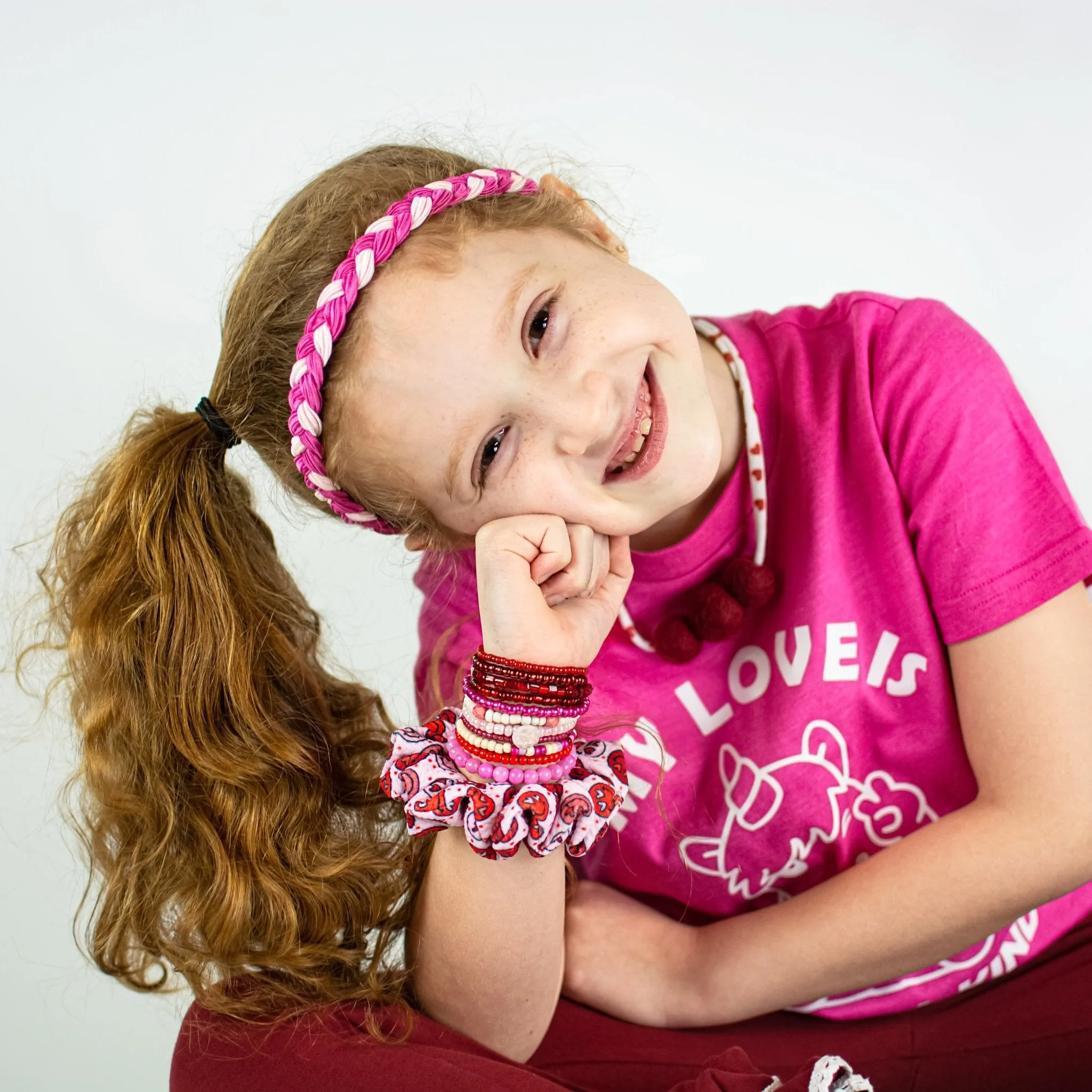 Adjustable Two Tone Braided Headband