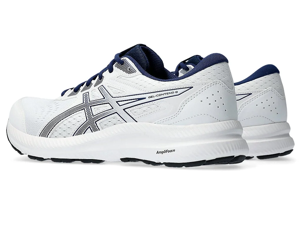 ASICS MEN'S GEL CONTEND 8 WHITE/BLUE