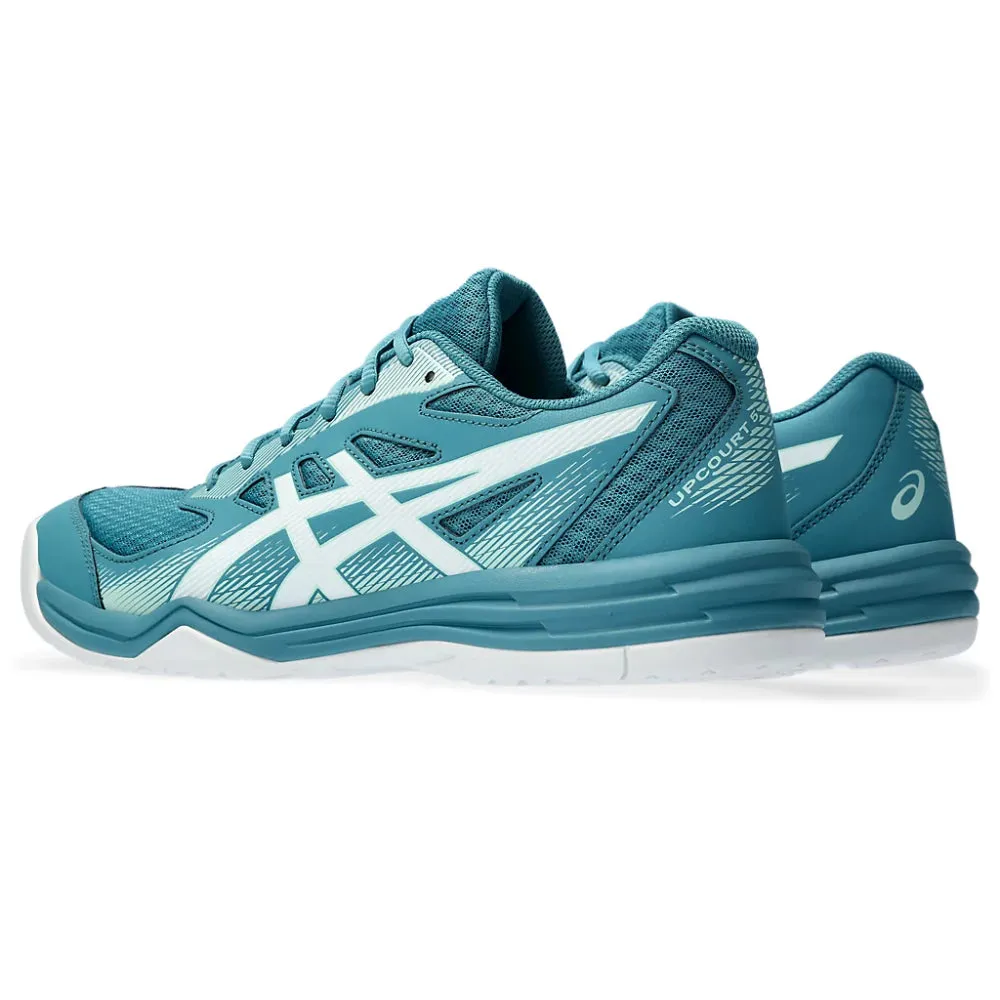 ASICS Men's Upcourt 5 Badminton Shoe (Blue Teal/White)