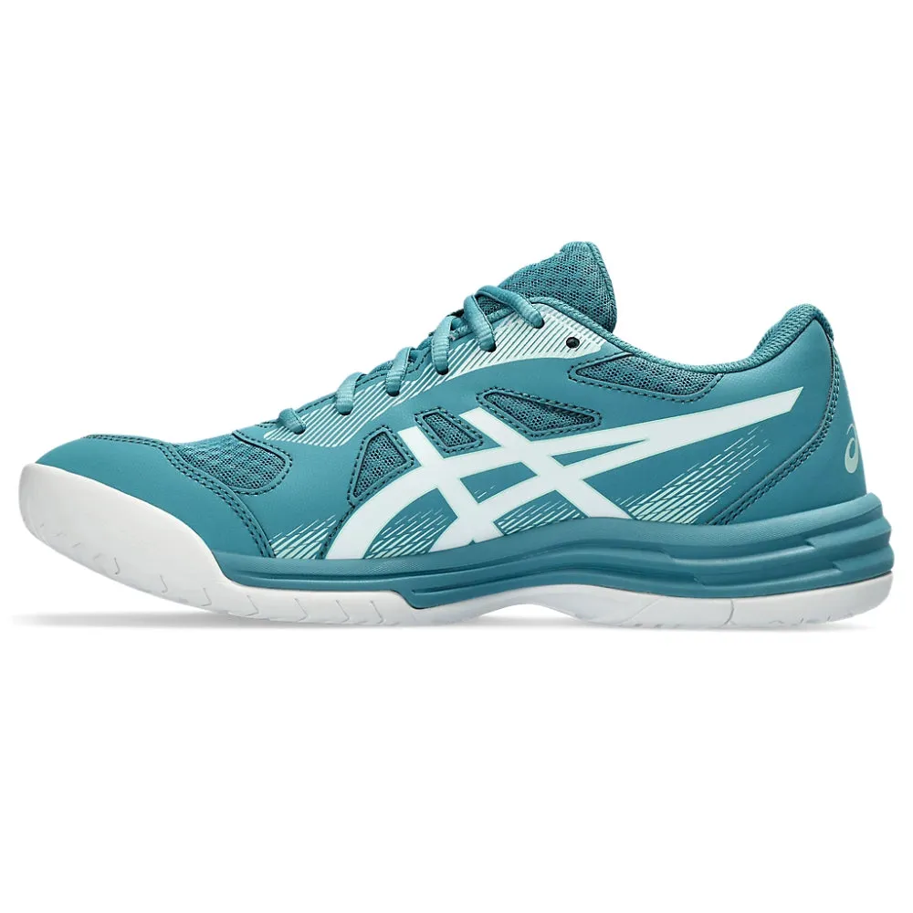 ASICS Men's Upcourt 5 Badminton Shoe (Blue Teal/White)