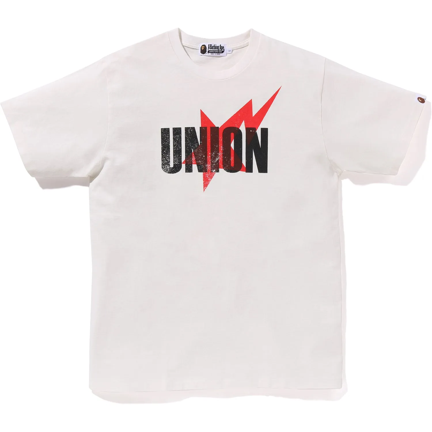 BAPE X UNION PIGMENT DYED STA TEE MENS