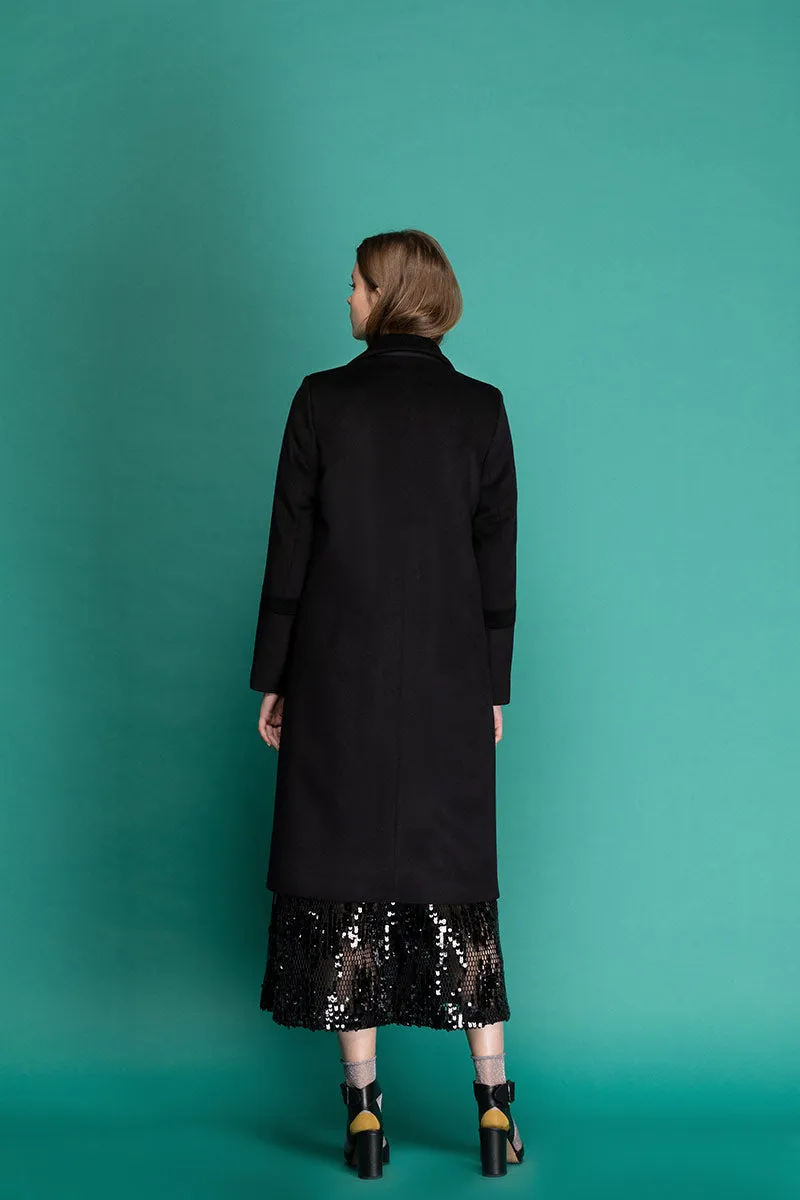 BENITA Cashmere Coat - Black