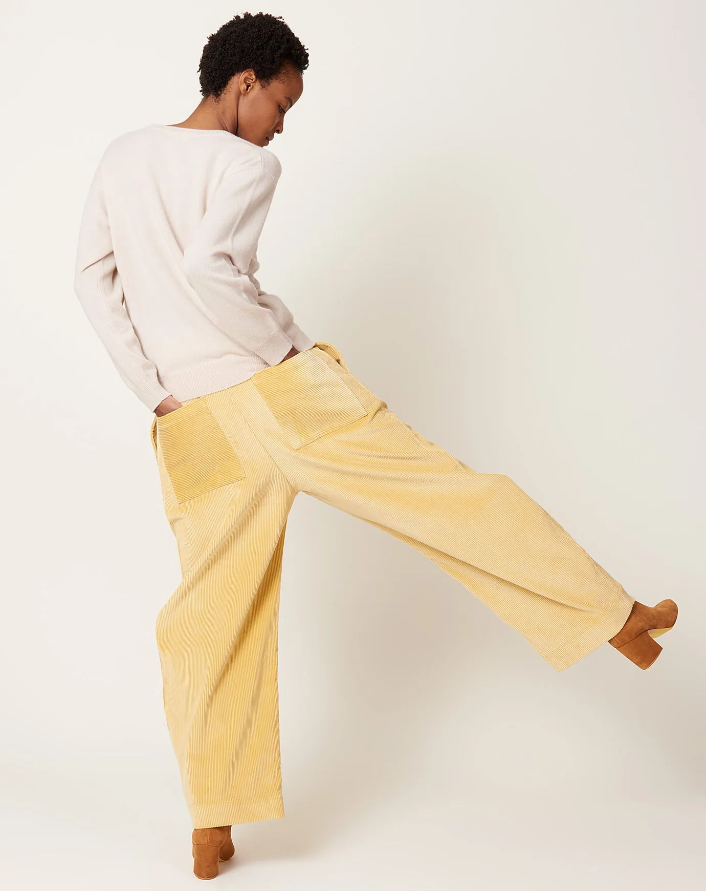 British Cord Robby Trouser in Light Fawn