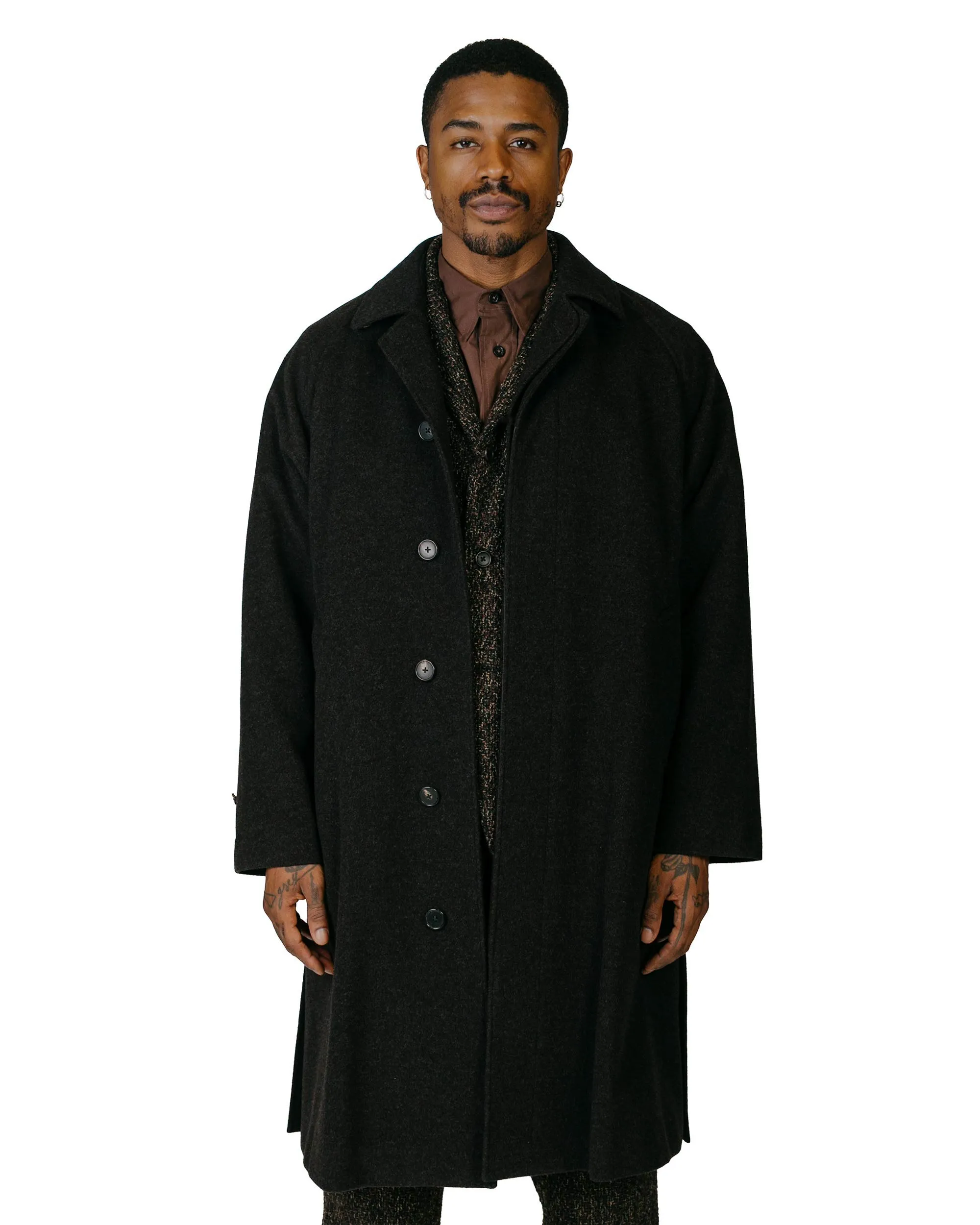 Cohérence Ruiz Mosser Jersey Over Coat Brown