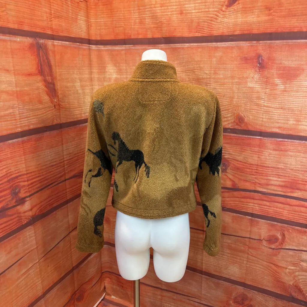 COUNTRY COLLECTION BROWN FLEECE JACKET SZ X LARGE TCC