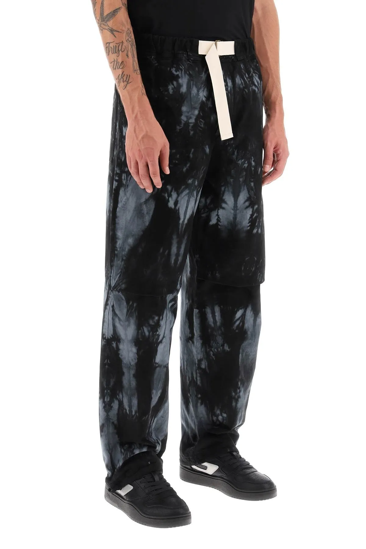 Darkpark jordan tie-dye pants MTR09 FAP01W2 BLACK GREY