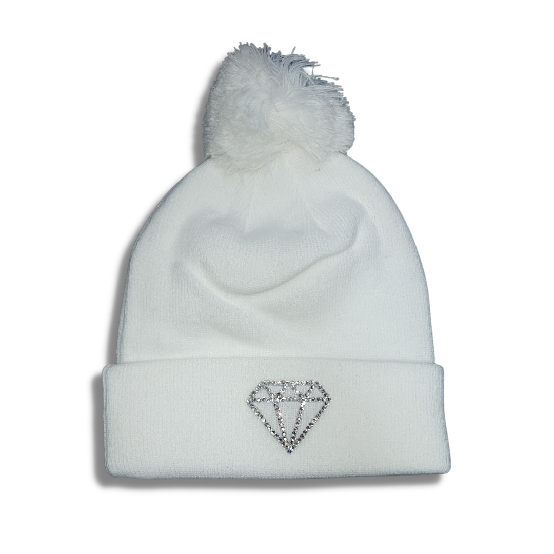 Diamond Kicks Beanie (White)