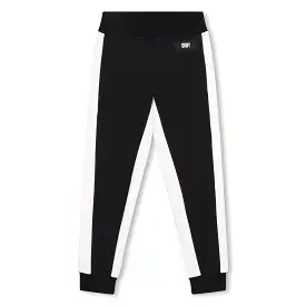 DKNY Junior Boys Black Fancy French Terry Pants _D24801-09B