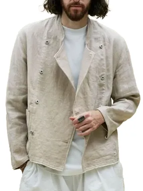 Double Pocket Solid Color Casual Versatile Jacket