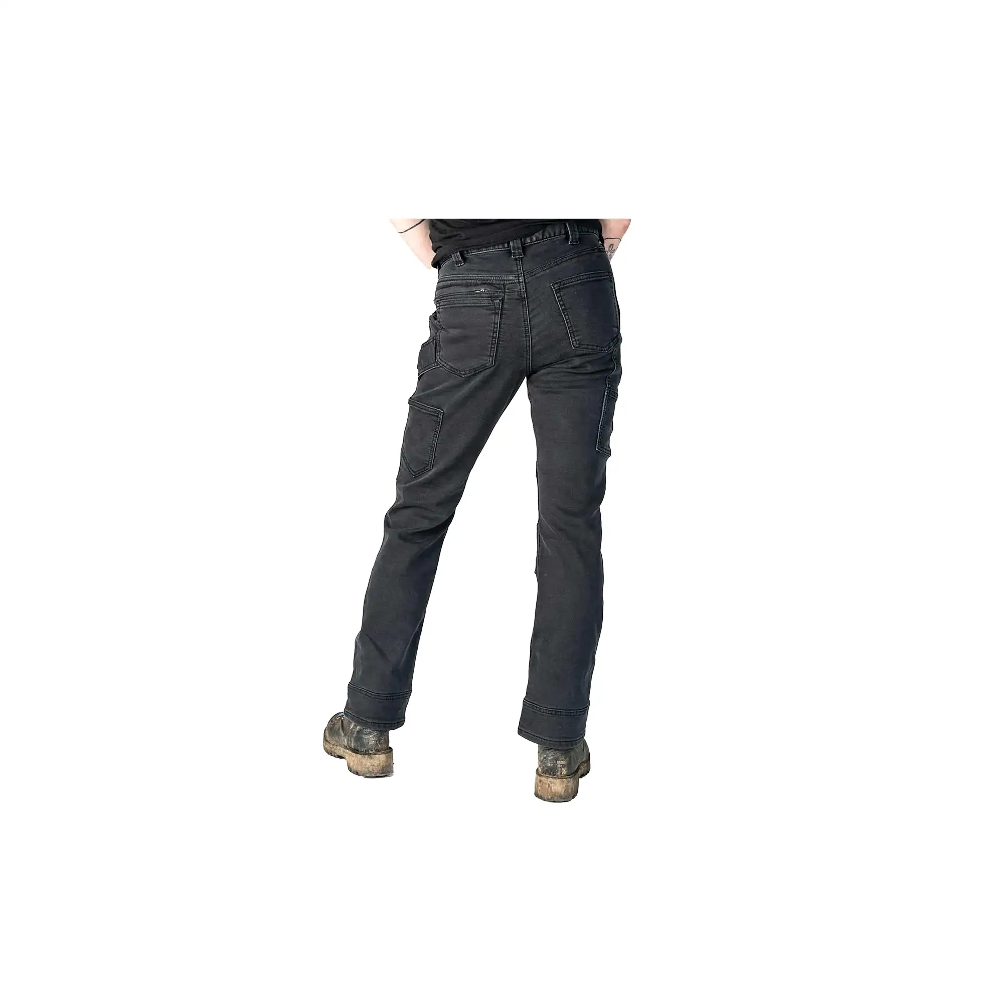 Dovetail Workwear Womens Britt Utility Black Thermal Denim