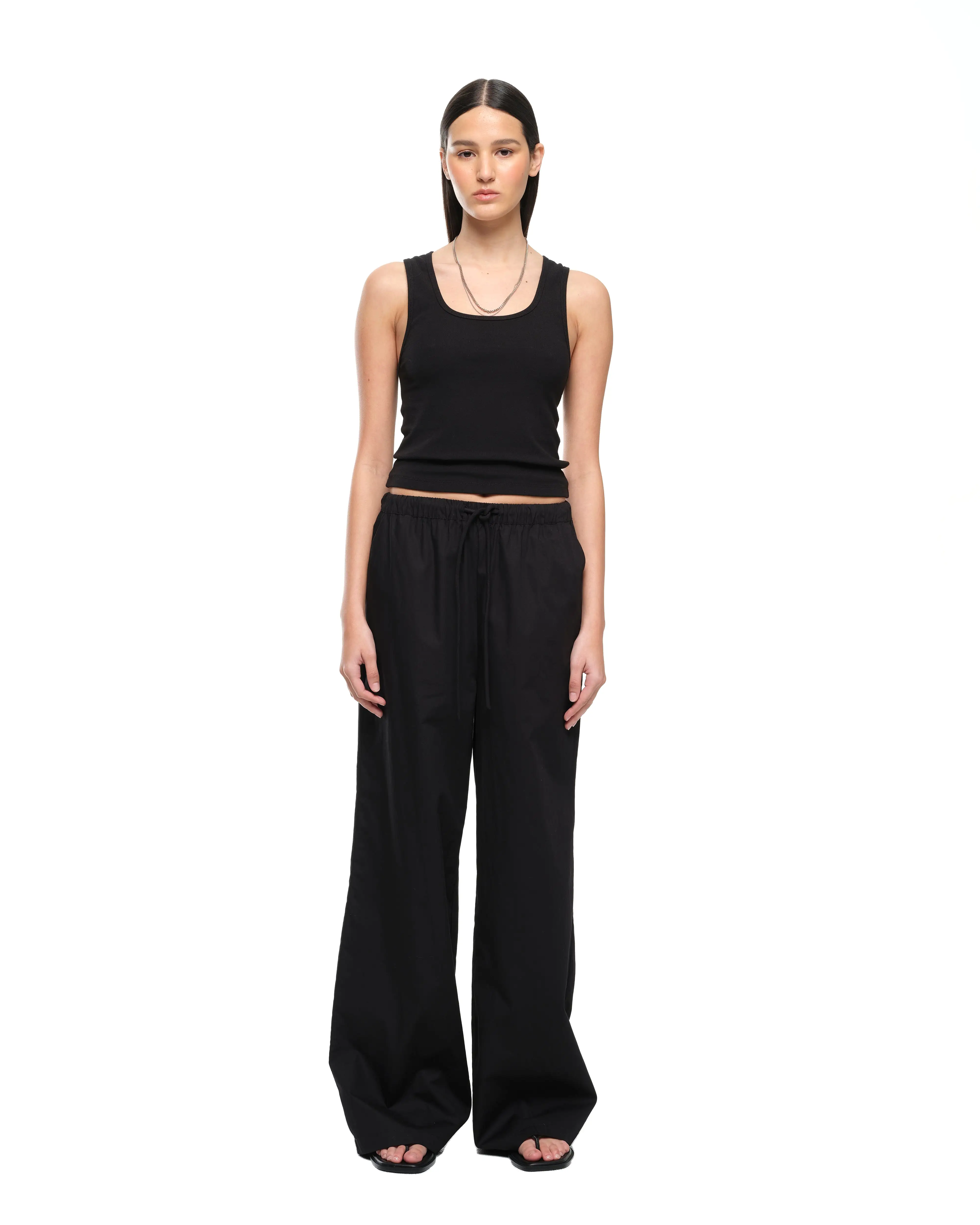 EVERYDAY WIDE LEG PANT - BLACK