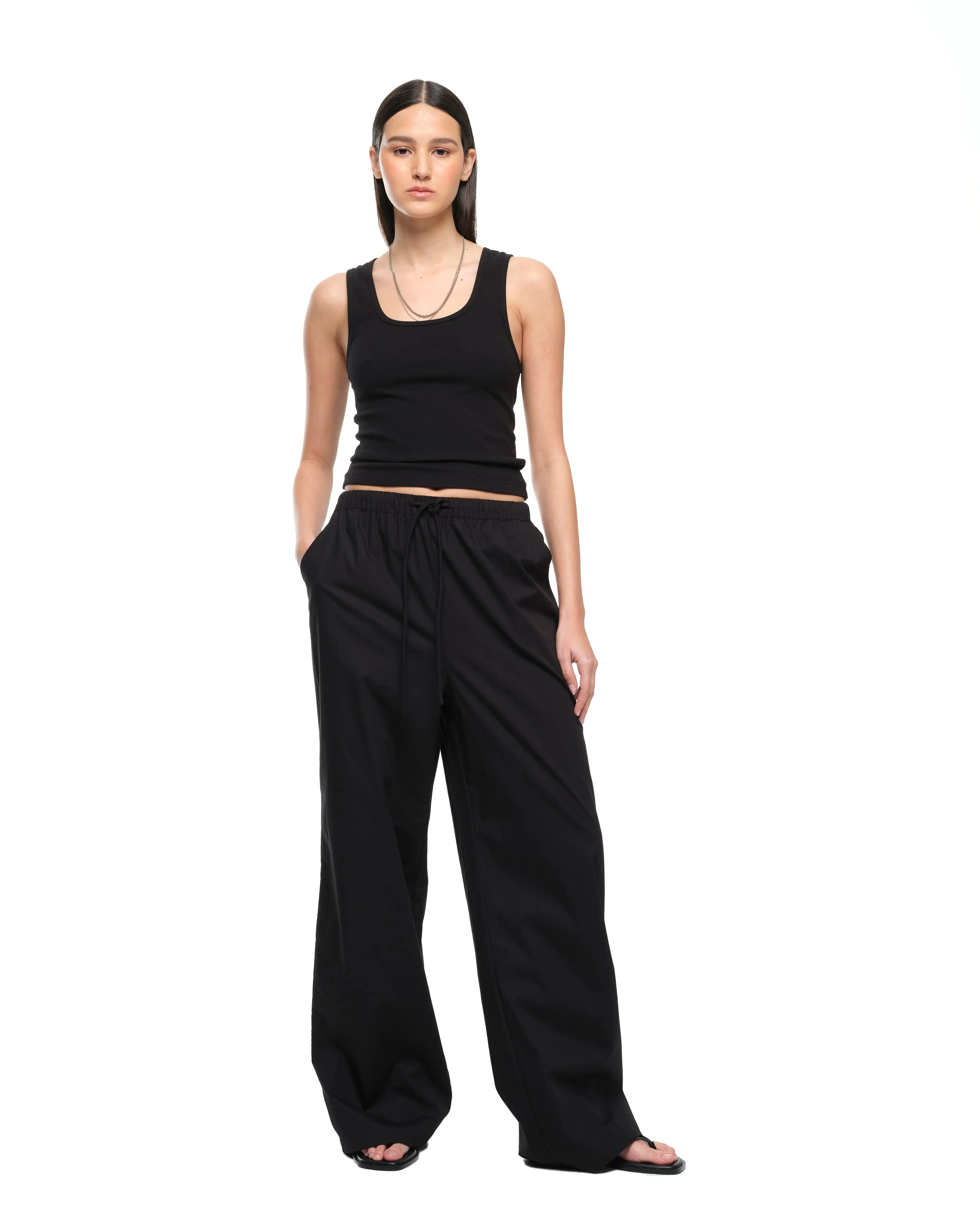 EVERYDAY WIDE LEG PANT - BLACK