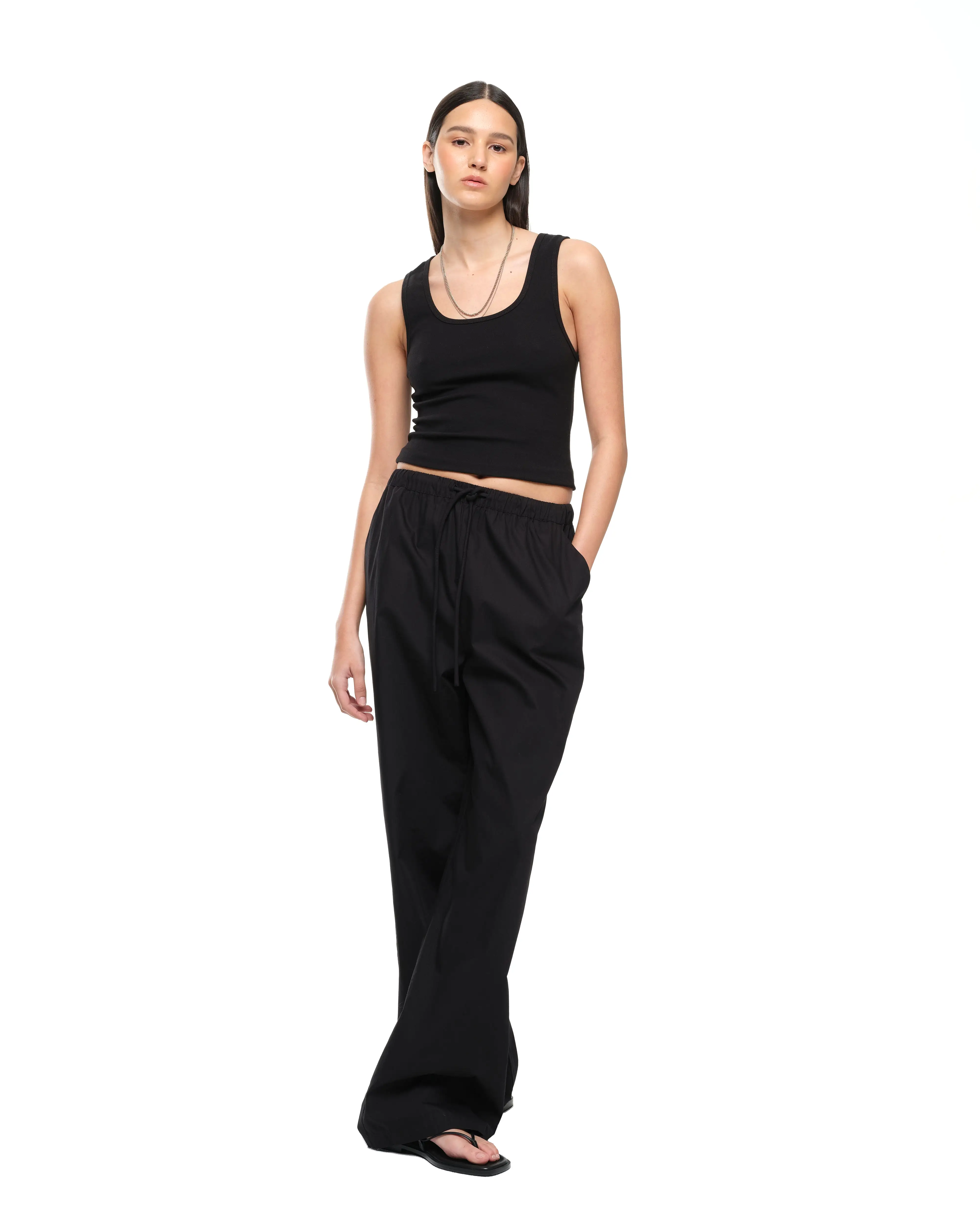 EVERYDAY WIDE LEG PANT - BLACK