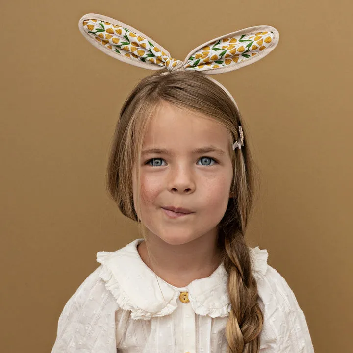 Floral Bunny Ears Headband