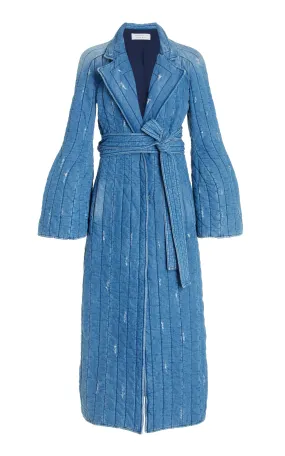 Gabriela Hearst Dalloway Quilted Cotton-Linen Coat