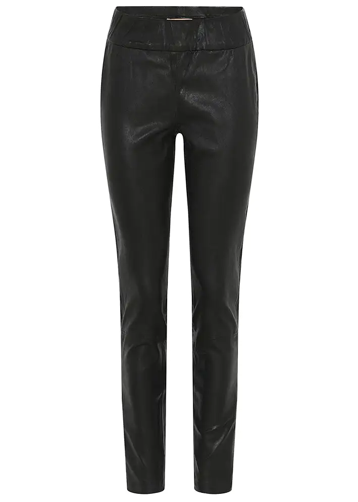 Gustav Dara stretch leather pants 50008 Skindbukser - Black