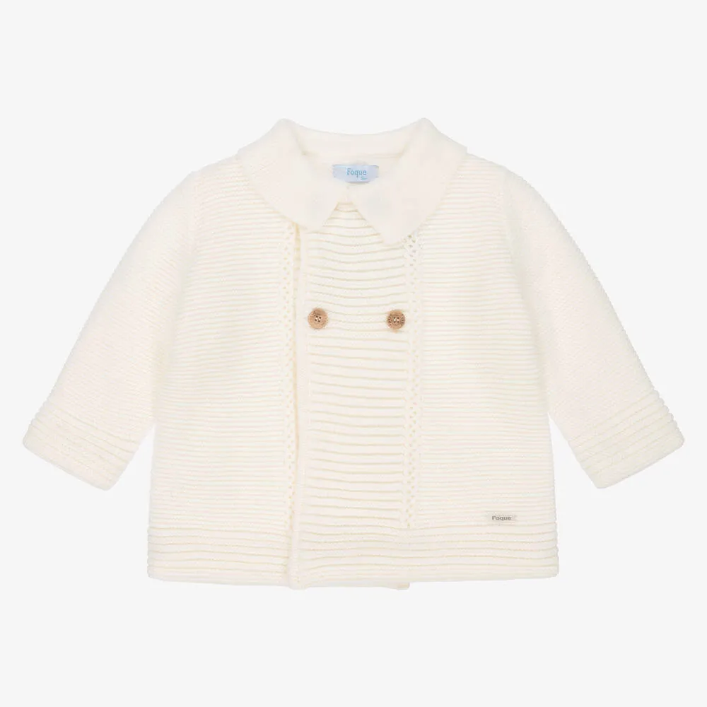 Ivory Knitted Pram Coat