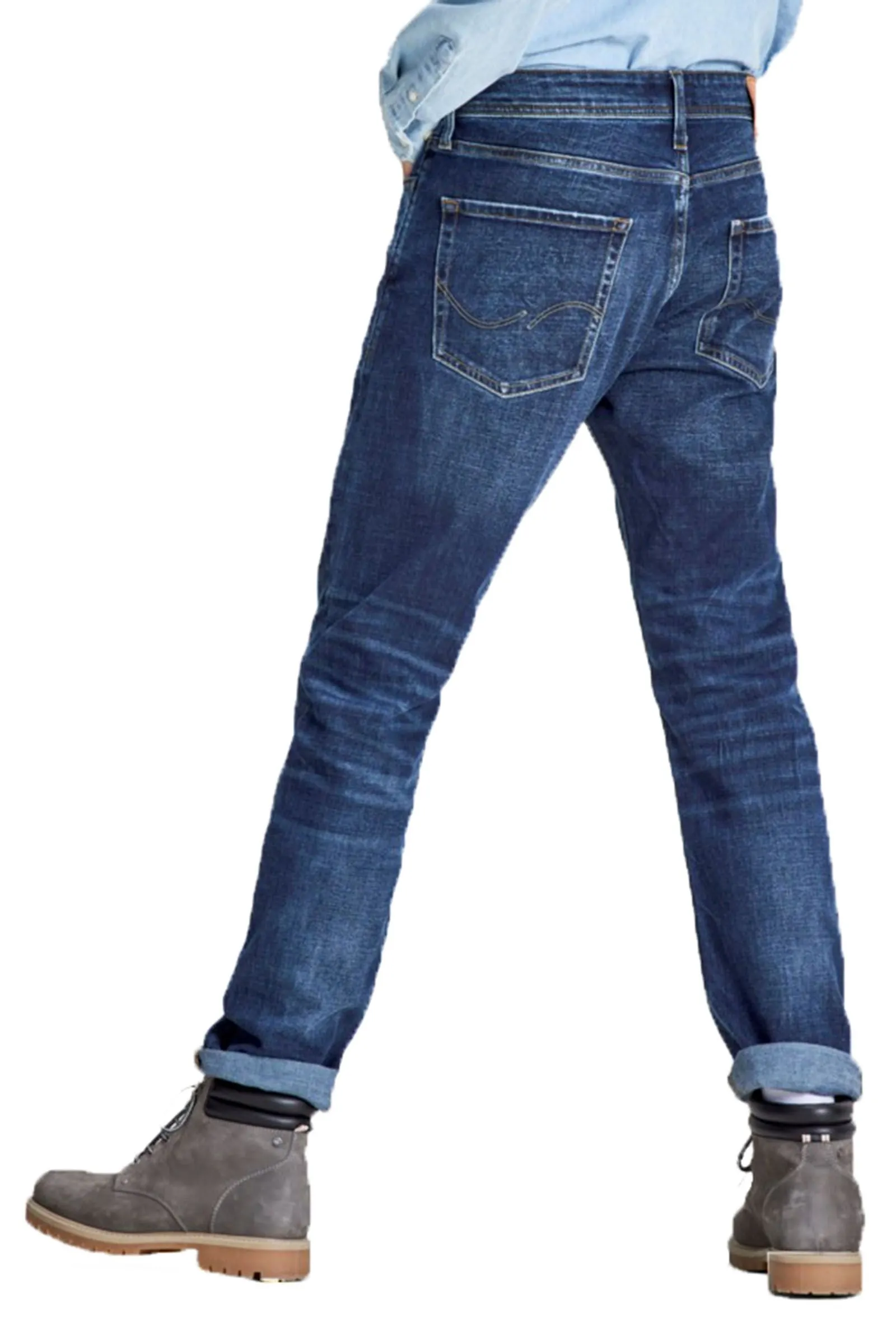 Jack & Jones Original Mike Comfort Fit Slim Leg Denim Jeans 771 Blue