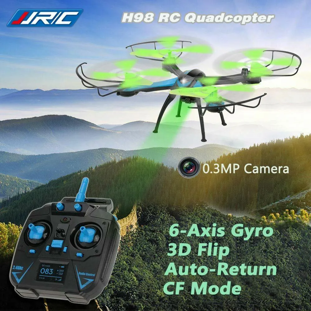 JJR/C H98 2.4G 4CH 6-Axis Gyro RC Quadcopter 3D Flip Auto-Return CF Mode Fu T8M9