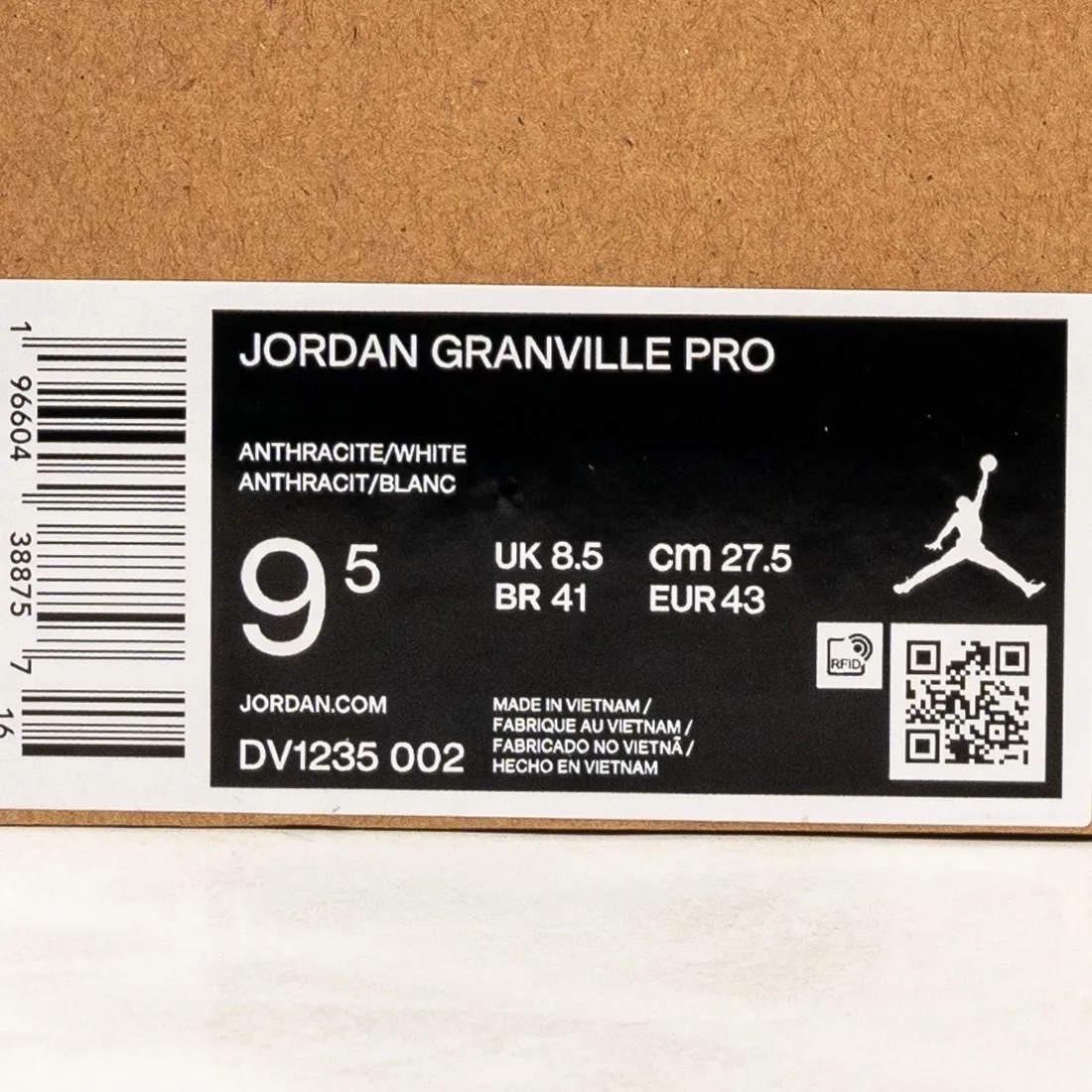 Jordan Men Granville Pro (anthracite / white-lt british tan)