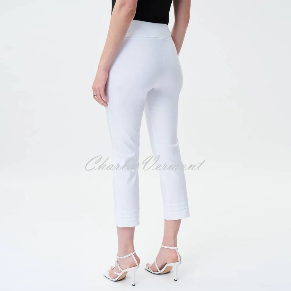 Joseph Ribkoff Cropped Trouser with Ankle Detail - Style 231029 (White)