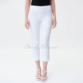 Joseph Ribkoff Cropped Trouser with Ankle Detail - Style 231029 (White)