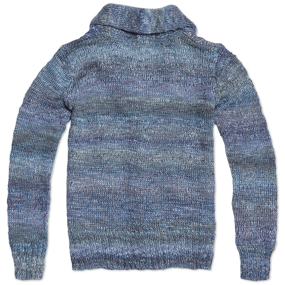 Journal Standard Mixed Yarn Shawl Collar CardiganBlue