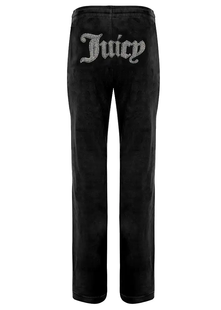 Juicy Couture Caviar Bead Western Diamante Pants - Black