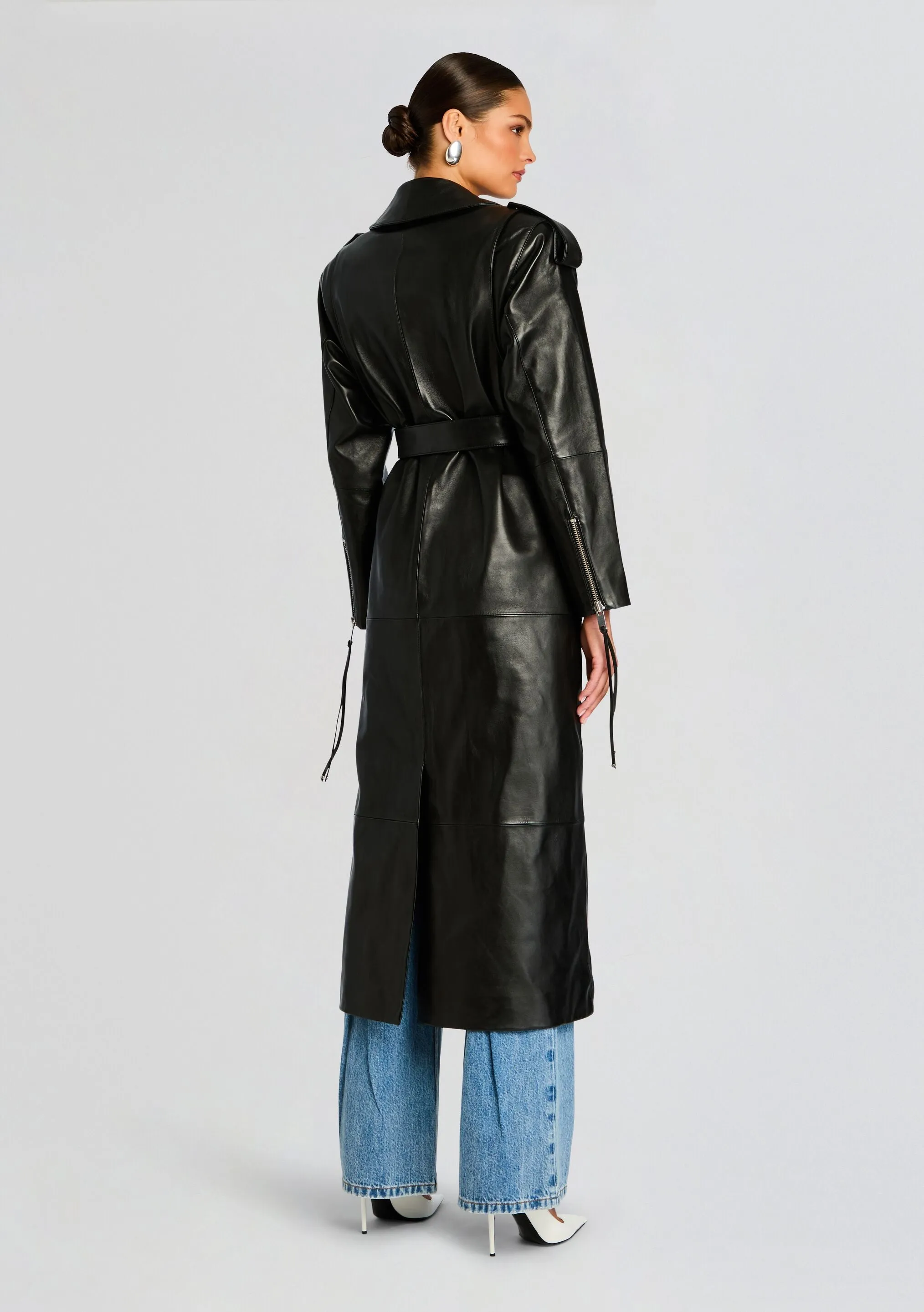 Knightley Leather Trench Coat