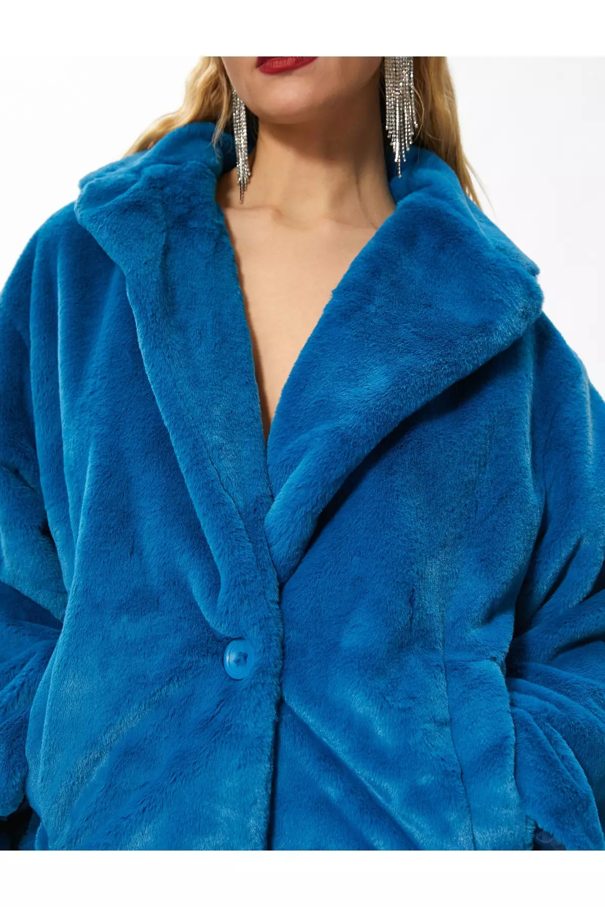 KOTON Long Plush Coat