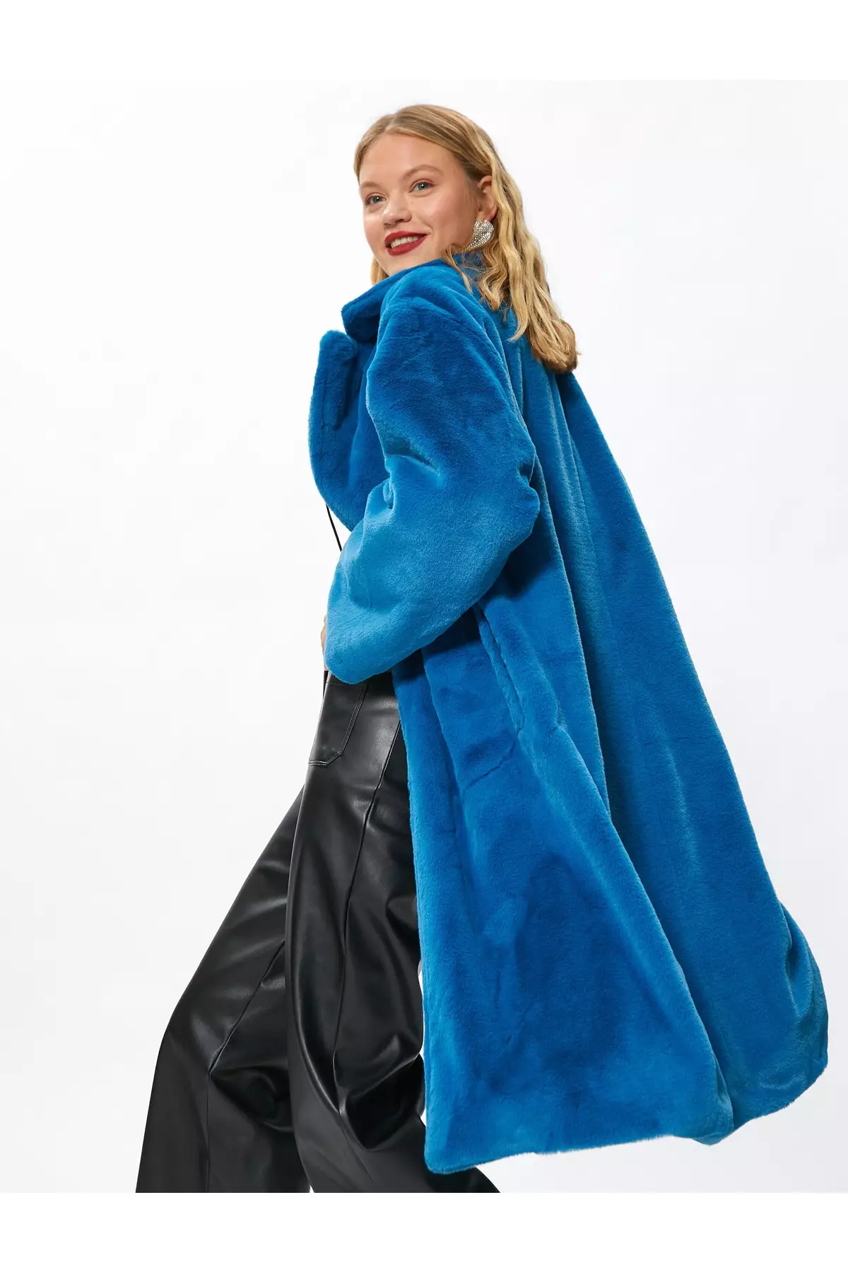 KOTON Long Plush Coat