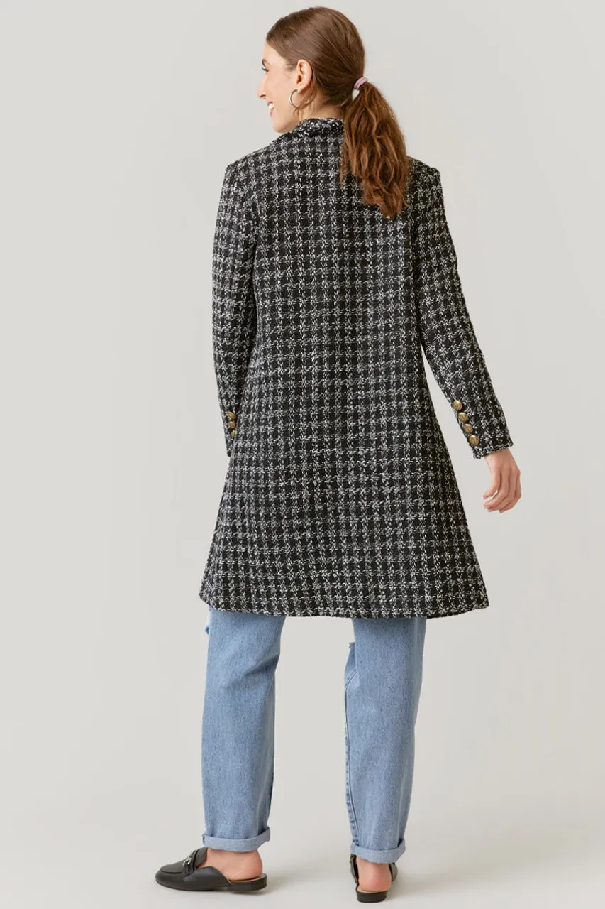 Kristen Long Tweed Coat