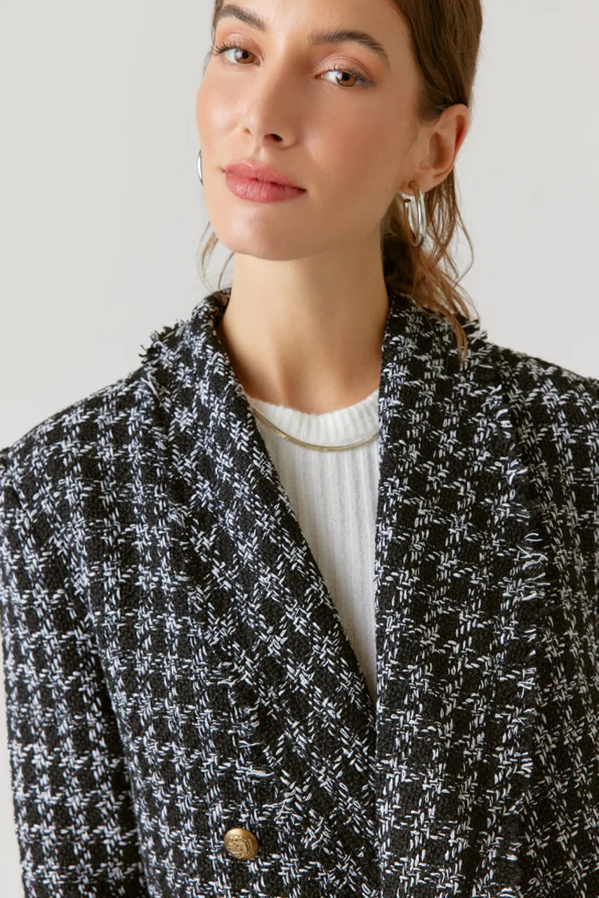 Kristen Long Tweed Coat