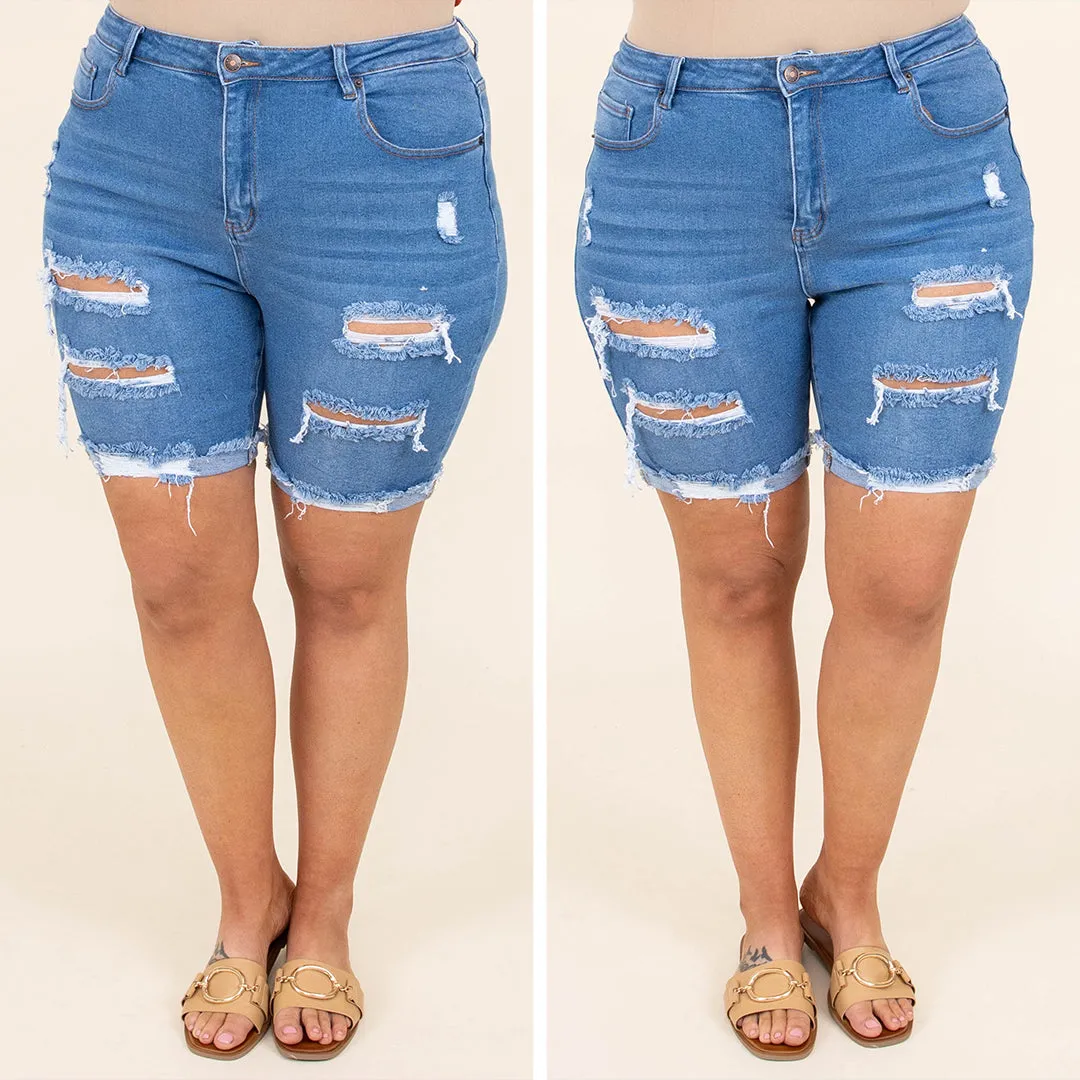 Livin' For The Party Shorts, Blue