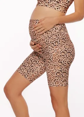 LJ Maternity Printed Bike Short | Jaguar Print | Shorts | Lorna Jane Australia