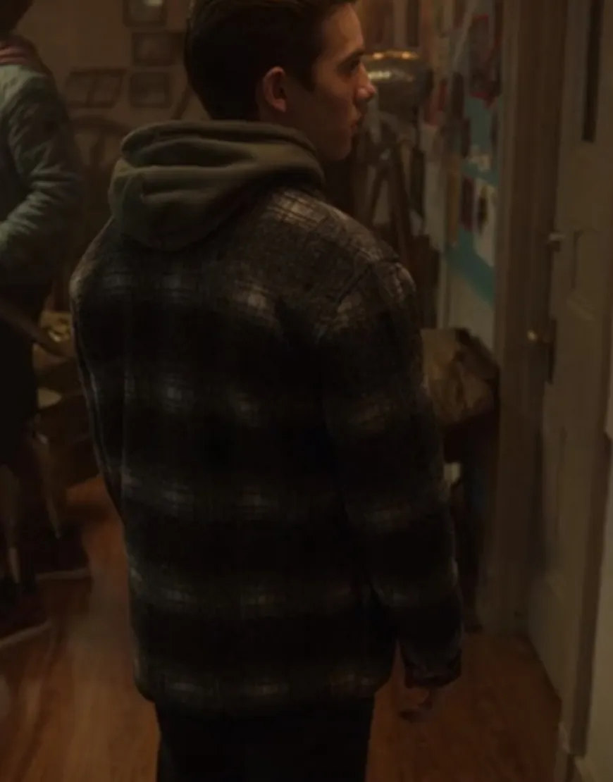 Locke & Key S02 Griffin Gluck Plaid Jacket | Gabe Black Plaid Jacket