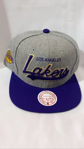 Los Angeles Lakers NBA Mitchell & Ness Original Fit Wool Mens Snapback Hat