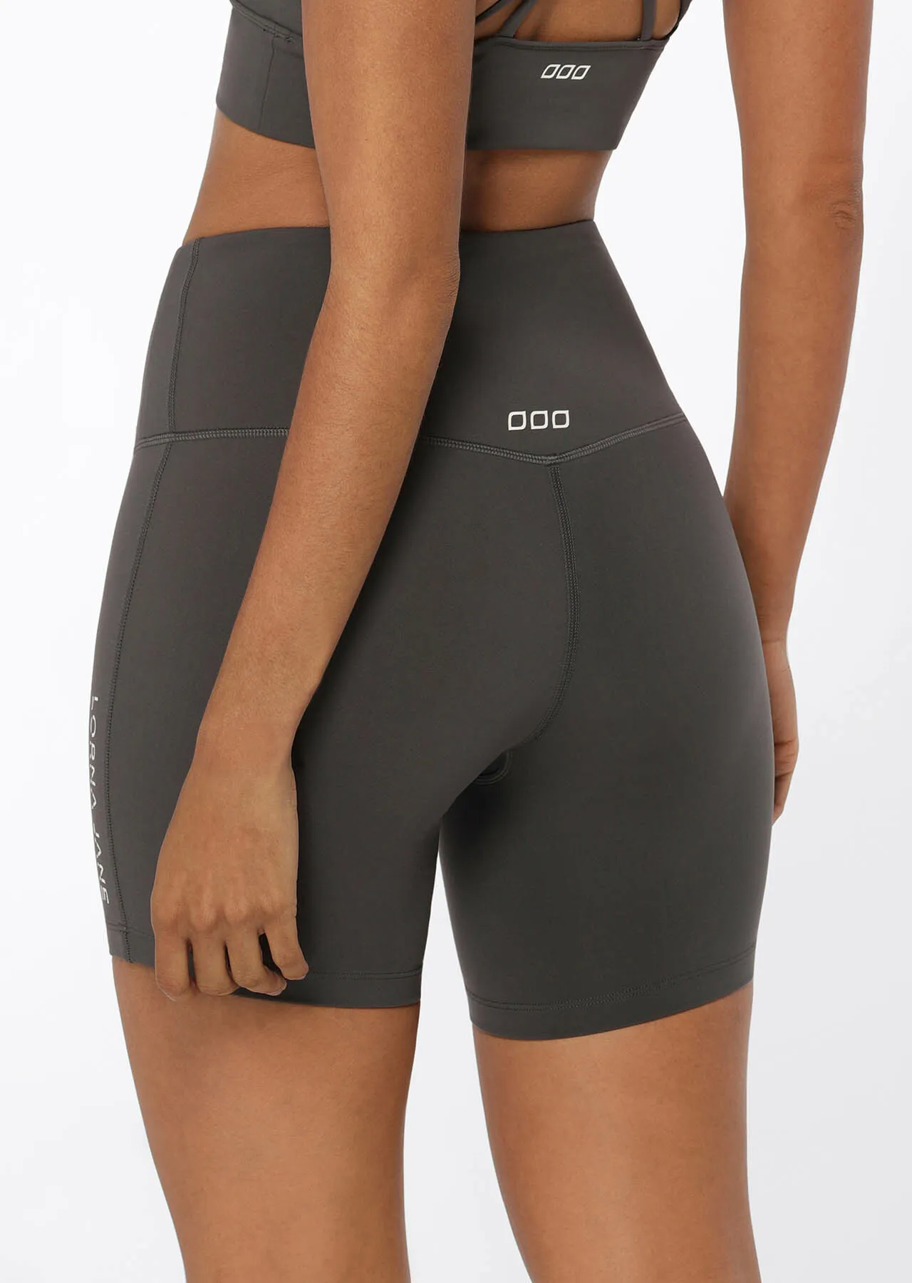 Lotus No Chafe 16cm Bike Short | Grey | Bike Shorts | Lorna Jane Australia