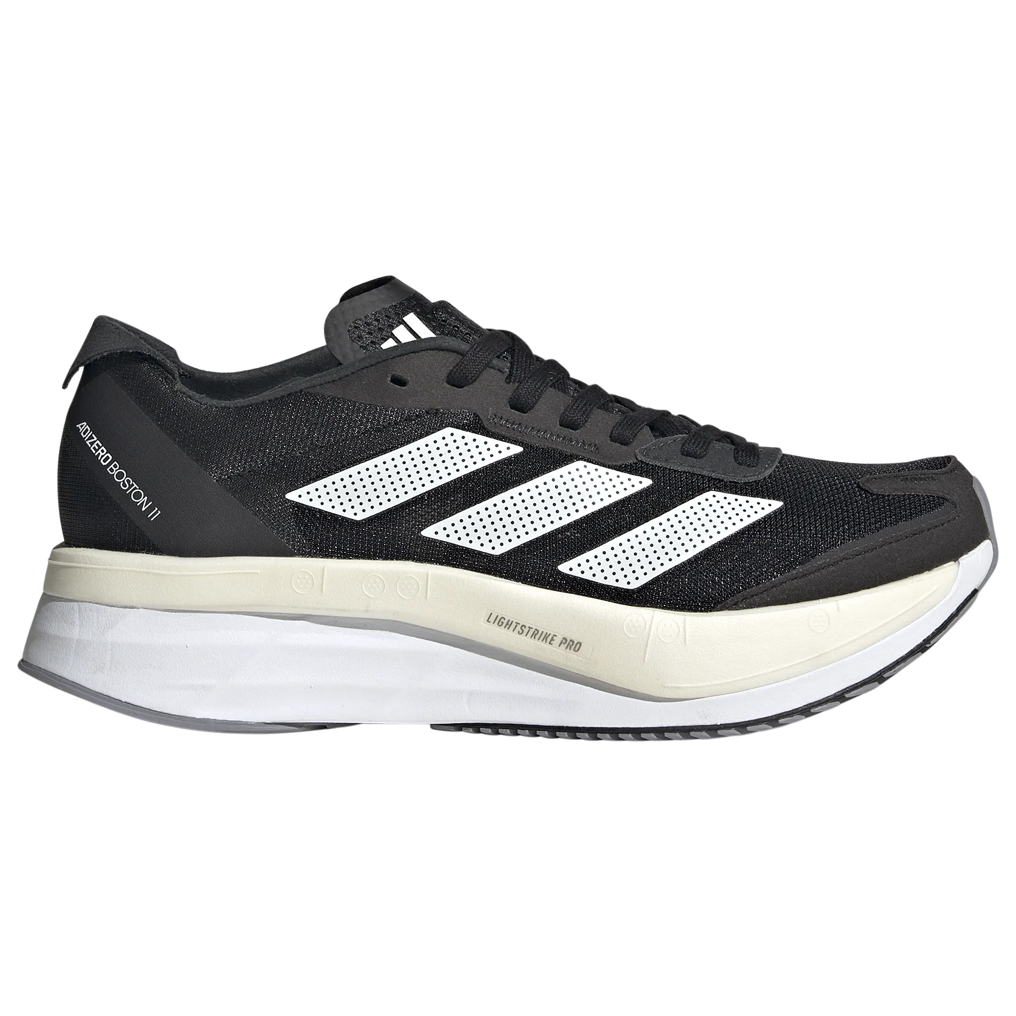 Men's Adidas Adizero Boston 10, Black/Ftwr White/Grey Five, 8.5 2E Wide