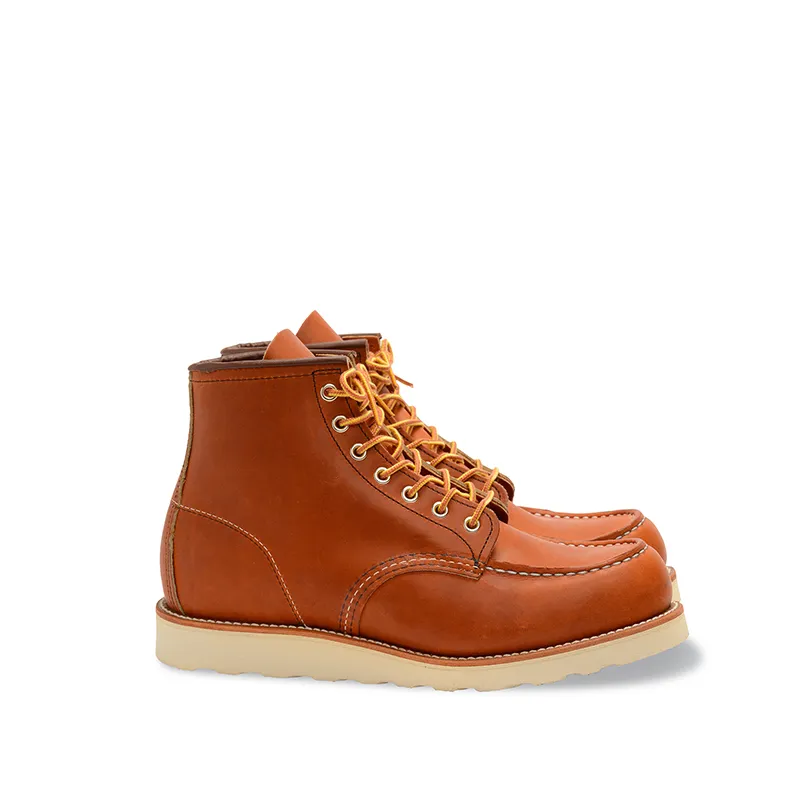 Men’s Leather Shoes for All Seasons, Golden Brown Mid-Top 