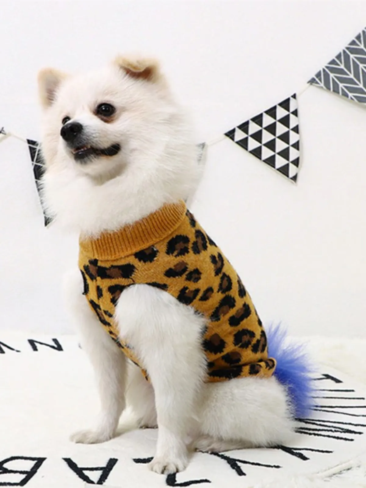 Mommy and Me Leopard Print Dog Sweater