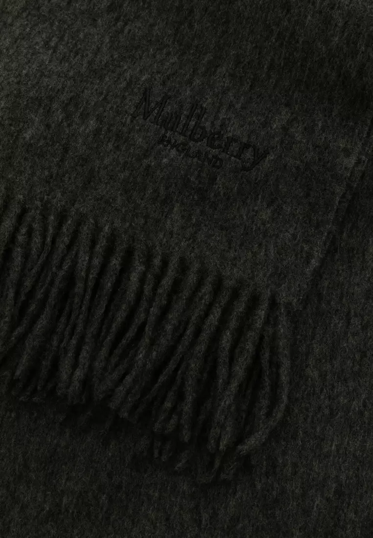 Mulberry Solid Merino Wool Scarf Scarf