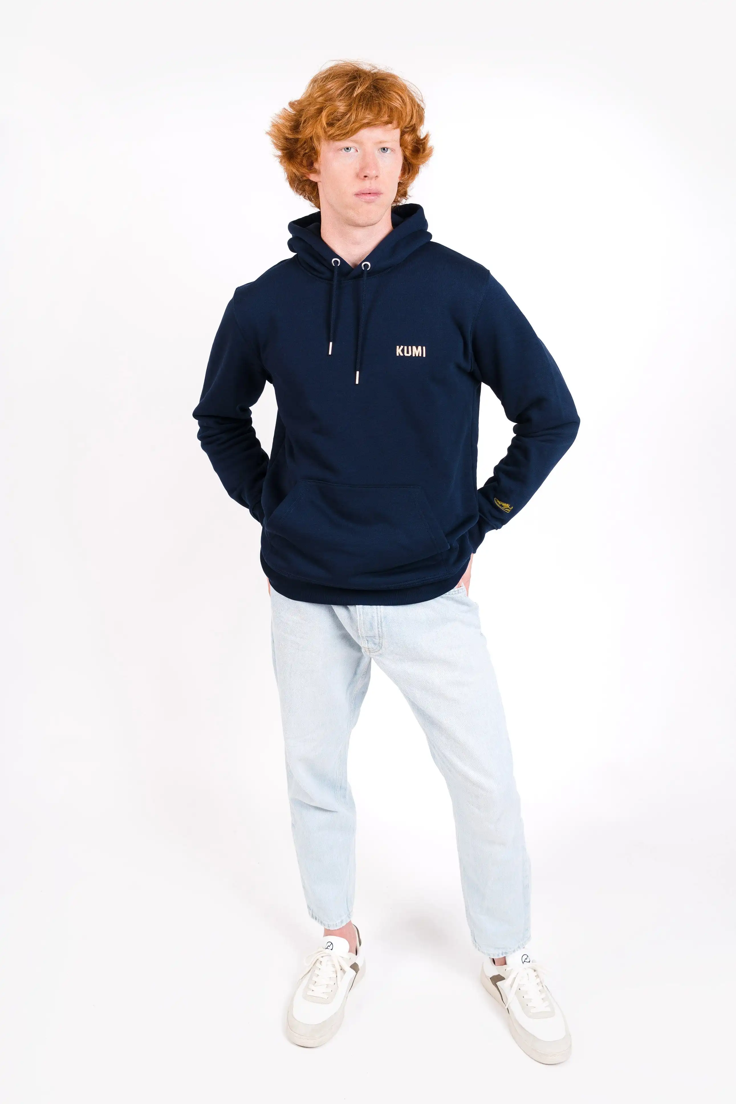 Nature Unisex Organic Cotton Hoodie | Navy blue