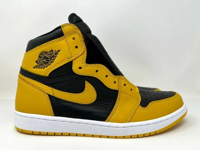 Nike Air Jordan Retro I 1 High OG Pollen 2021 Black Men'...