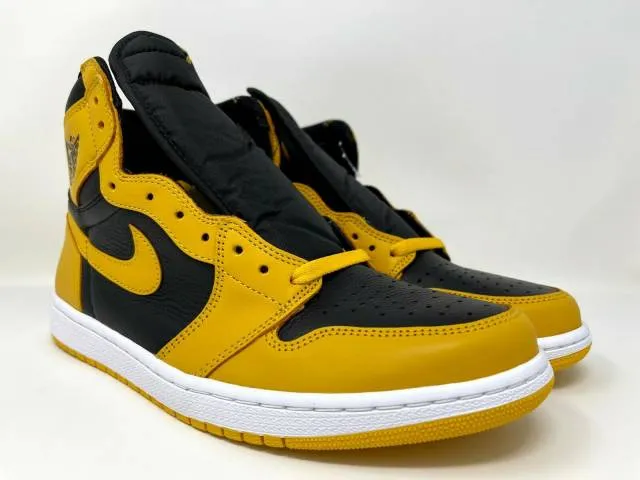 Nike Air Jordan Retro I 1 High OG Pollen 2021 Black Men'...