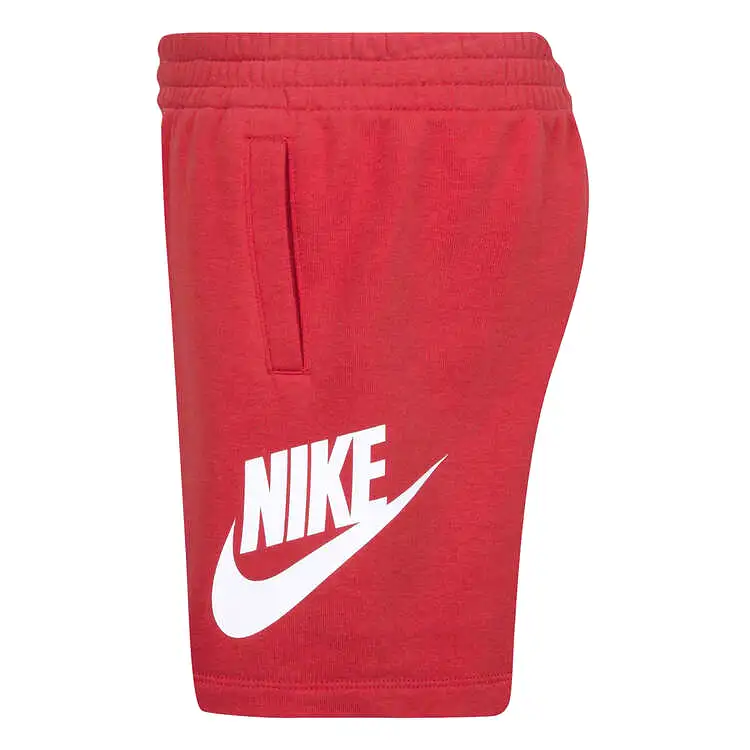 NIKE JUNIOR CLUB FT RED SHORTS